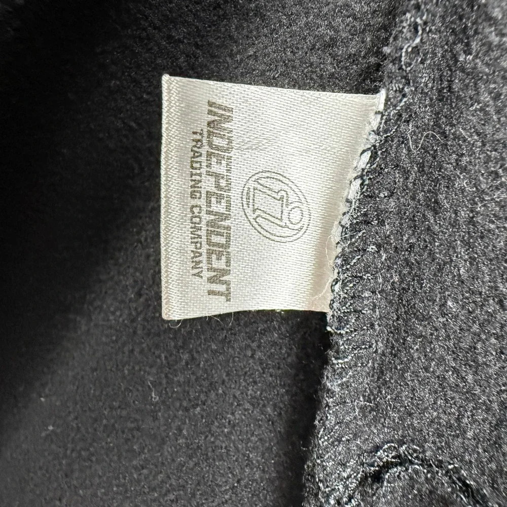 Hooters Jacket Womens XS Black Owl Logo Full Zip Thumb Holes Mock Neck Employee - Picture 6 of 11